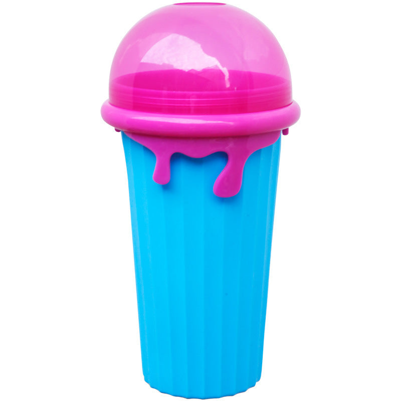 500ml Large Capacity Slushy Cup Summer Squeeze Homemade Juice Water Bottle Quick-Frozen Smoothie Sand Cup Pinch Fast Cooling Magic Ice Cream Slushy Maker Beker Kitchen Gadgets - Aiorax Store