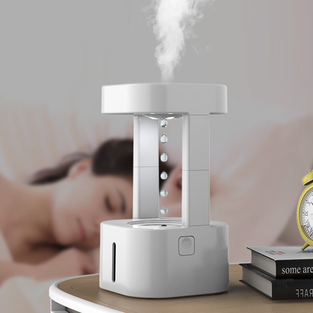 Creative Anti-gravity Water Drop Humidifier Air Conditioning Mist Spray Household Quiet Bedroom Office With 580ML Water Tank - Aiorax Store