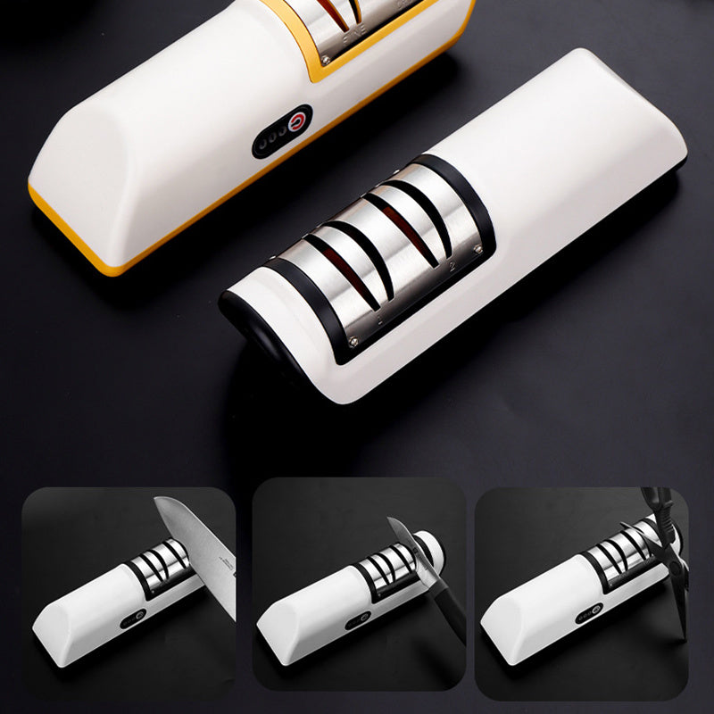 USB Rechargeable Electric Knife Sharpener Automatic Adjustable Kitchen Tool For Fast Sharpening Knives Scissors And Grinders Gadgets - Aiorax Store