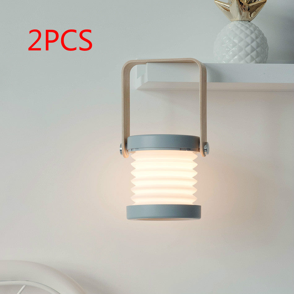 Foldable Touch Dimmable Reading LED Night Light Portable Lantern Lamp USB Rechargeable For Home Decor - Aiorax Store