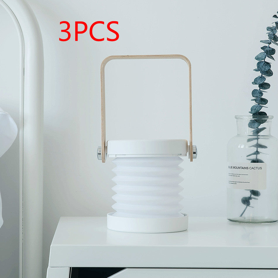 Foldable Touch Dimmable Reading LED Night Light Portable Lantern Lamp USB Rechargeable For Home Decor - Aiorax Store