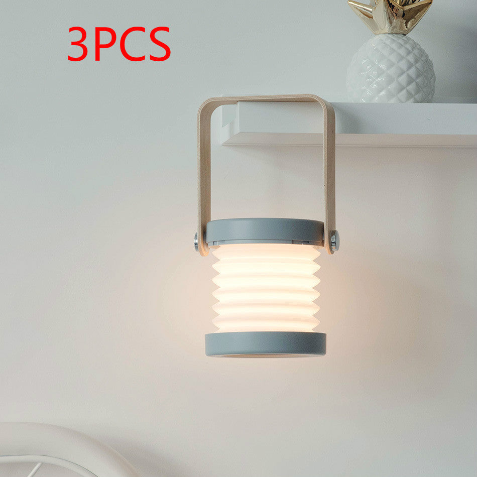 Foldable Touch Dimmable Reading LED Night Light Portable Lantern Lamp USB Rechargeable For Home Decor - Aiorax Store