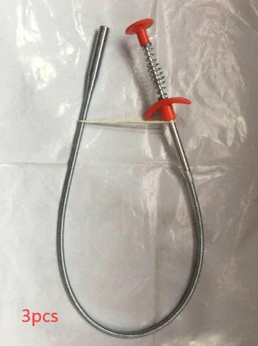 60CM Sewer Dredger Spring Pipe Dredging Tool Household Hair Cleaner Drain Clog Remover Cleaning Tools Household For Kitchen Sink Kitchen Gadgets - Aiorax Store