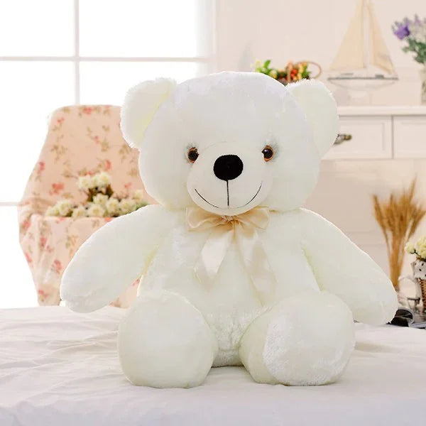 Creative Light Up LED Teddy Bear Stuffed Animals Plush Toy Colorful Glowing Christmas Gift For Kids Pillow - Aiorax Store