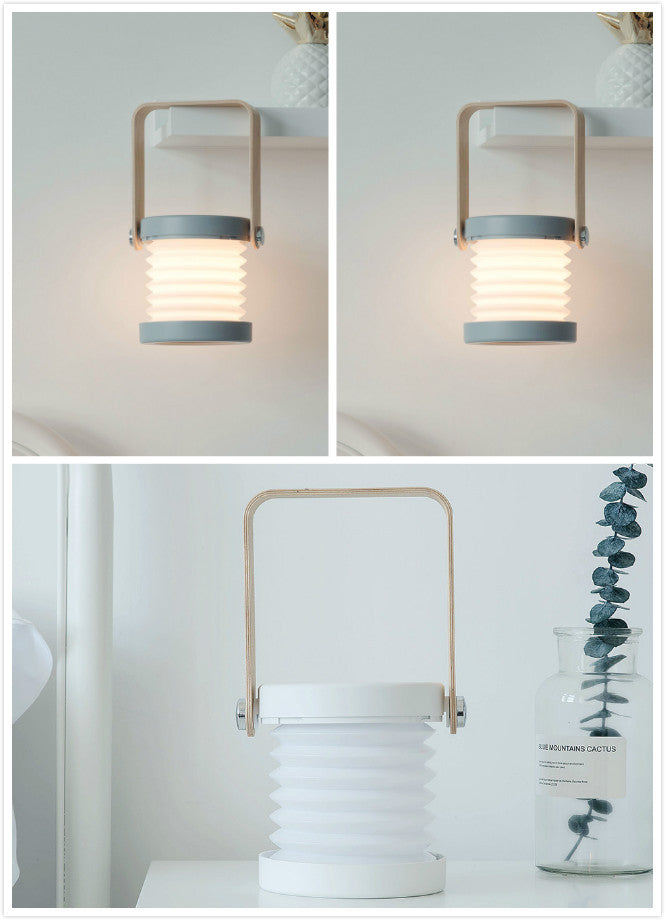 Foldable Touch Dimmable Reading LED Night Light Portable Lantern Lamp USB Rechargeable For Home Decor - Aiorax Store