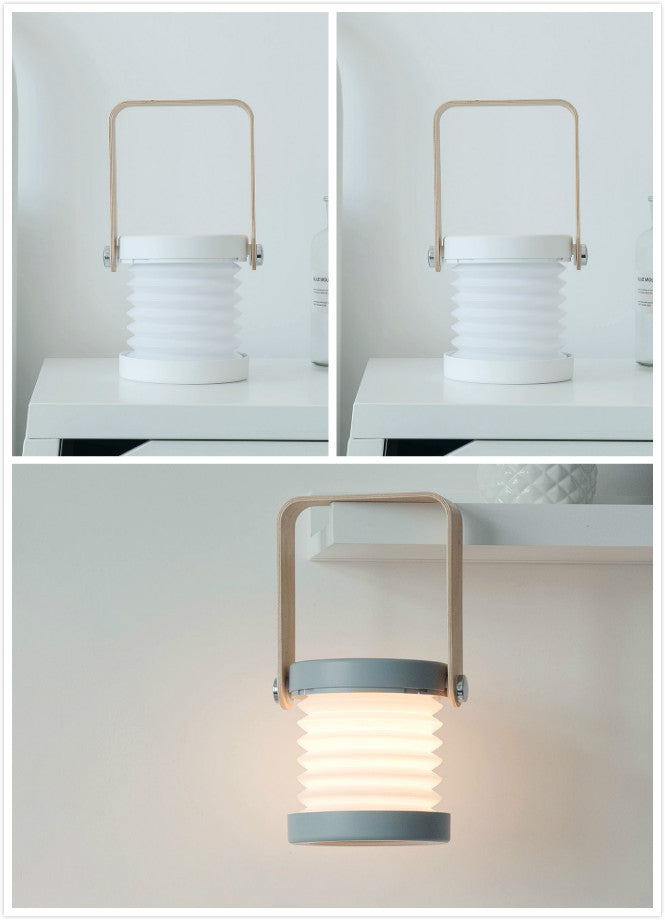 Foldable Touch Dimmable Reading LED Night Light Portable Lantern Lamp USB Rechargeable For Home Decor - Aiorax Store