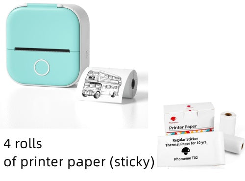 Smart Portable Thermal Label Printer - Wireless Bluetooth Mini Printer for Home Office & Study