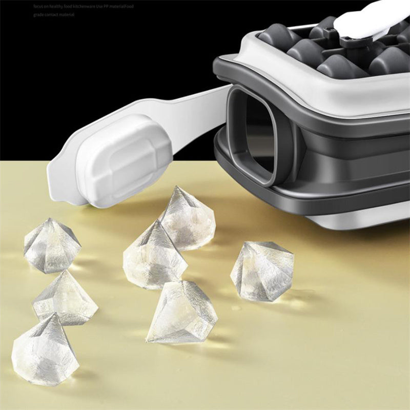 2in1 Portable Silicone Ice Ball Mold Ice Maker Water Bottle Ice Cube Mould Bottle Creative Ice Ball Diamond Curling