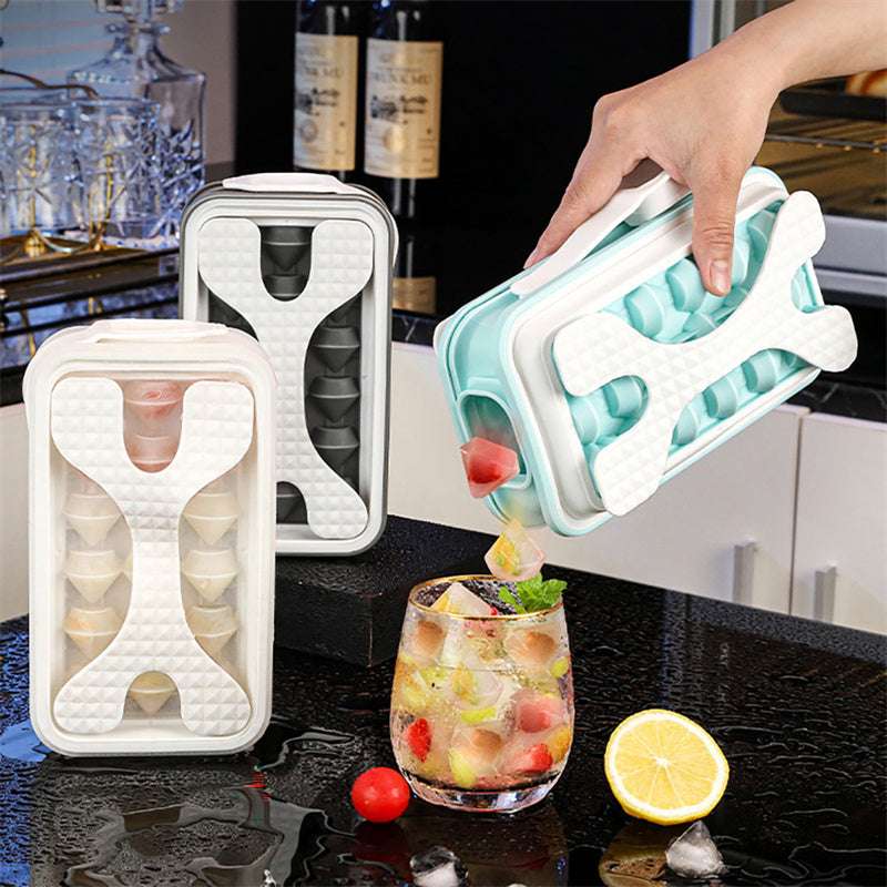 2in1 Portable Silicone Ice Ball Mold Ice Maker Water Bottle Ice Cube Mould Bottle Creative Ice Ball Diamond Curling