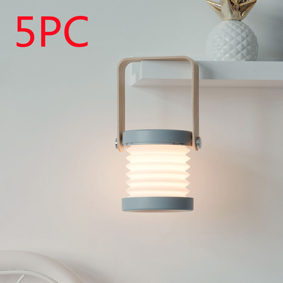 Foldable Touch Dimmable Reading LED Night Light Portable Lantern Lamp USB Rechargeable For Home Decor - Aiorax Store