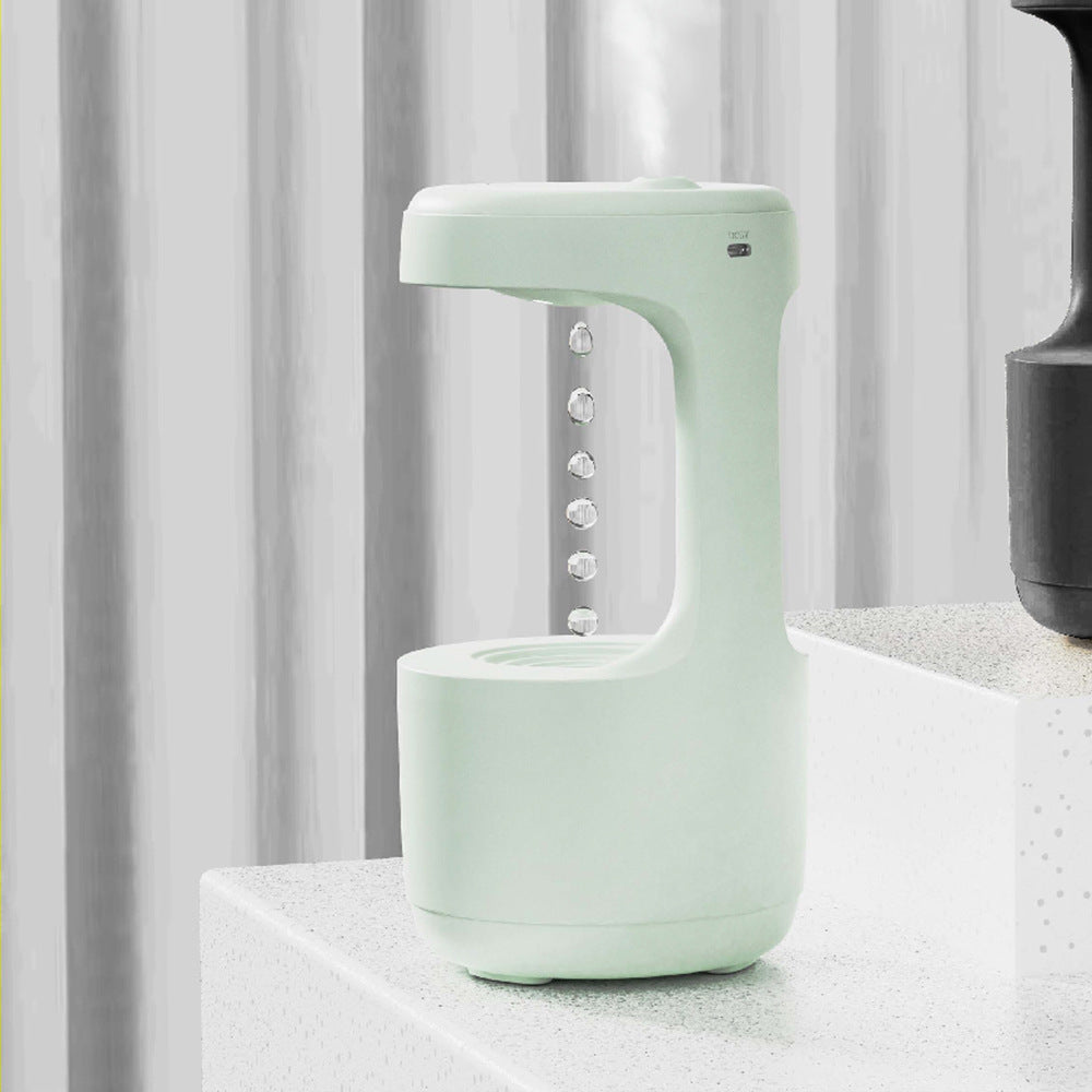 Bedroom Anti-Gravity Humidifier With Clock Water Drop Backflow Aroma Diffuser Large Capacity Office Bedroom Mute Heavy Fog Household Sprayer - Aiorax Store