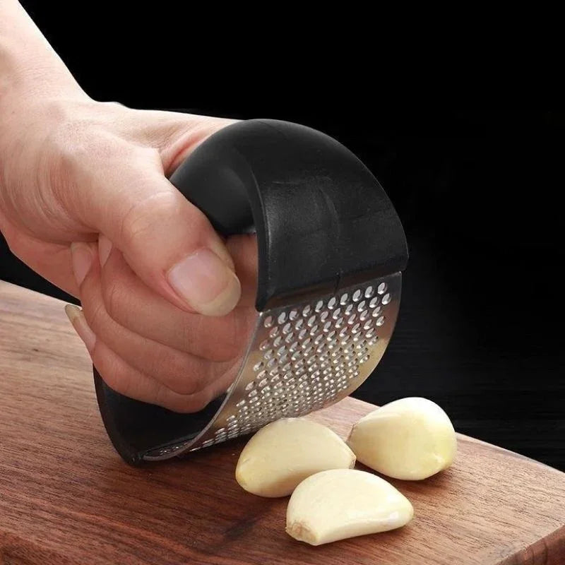 Stainless Steel Garlic Masher Garlic Press Household Manual Curve Fruit Vegetable Tools Kitchen Gadgets - Aiorax Store