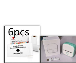 Smart Portable Thermal Label Printer - Wireless Bluetooth Mini Printer for Home Office & Study