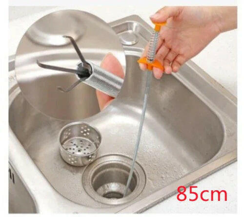 60CM Sewer Dredger Spring Pipe Dredging Tool Household Hair Cleaner Drain Clog Remover Cleaning Tools Household For Kitchen Sink Kitchen Gadgets - Aiorax Store