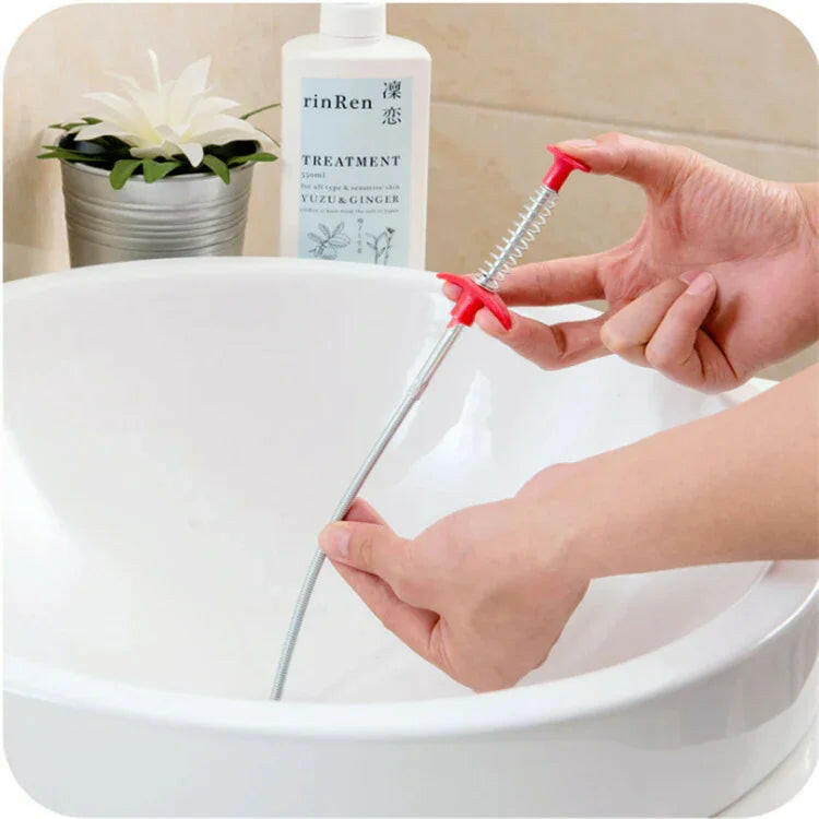 60CM Sewer Dredger Spring Pipe Dredging Tool Household Hair Cleaner Drain Clog Remover Cleaning Tools Household For Kitchen Sink Kitchen Gadgets - Aiorax Store