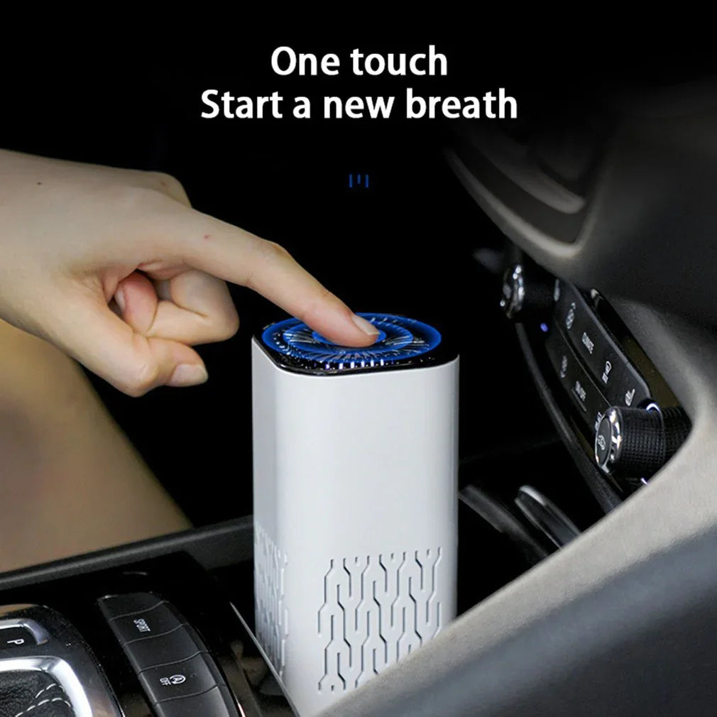 Car Air Purifier Portable Negative Ion Generator Remove Formaldehyde Dust Smoke Air Freshen Washer For Home Car - Aiorax Store