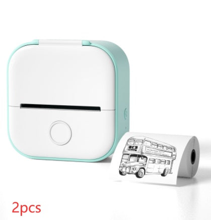 Smart Portable Thermal Label Printer - Wireless Bluetooth Mini Printer for Home Office & Study