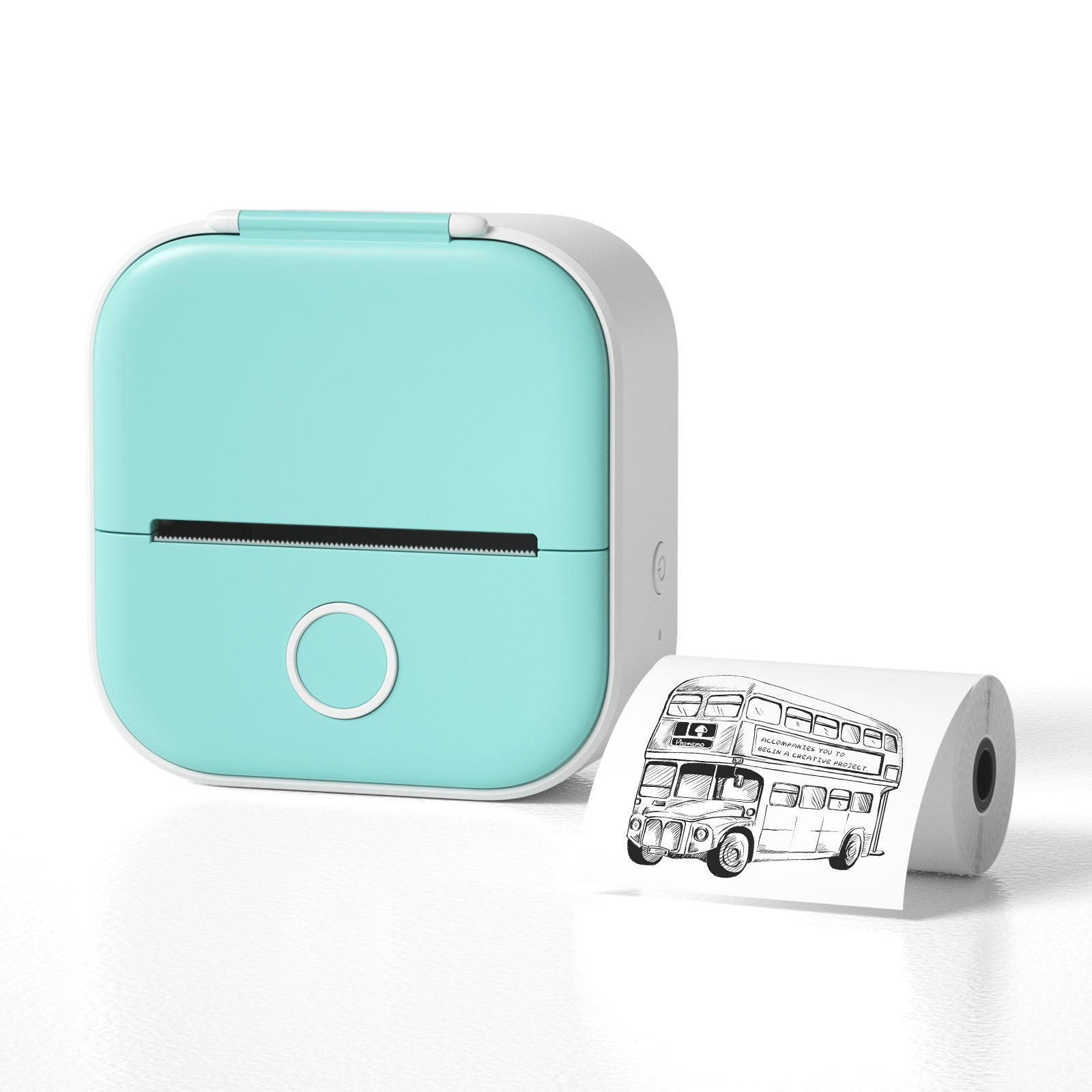 Smart Portable Thermal Label Printer - Wireless Bluetooth Mini Printer for Home Office & Study
