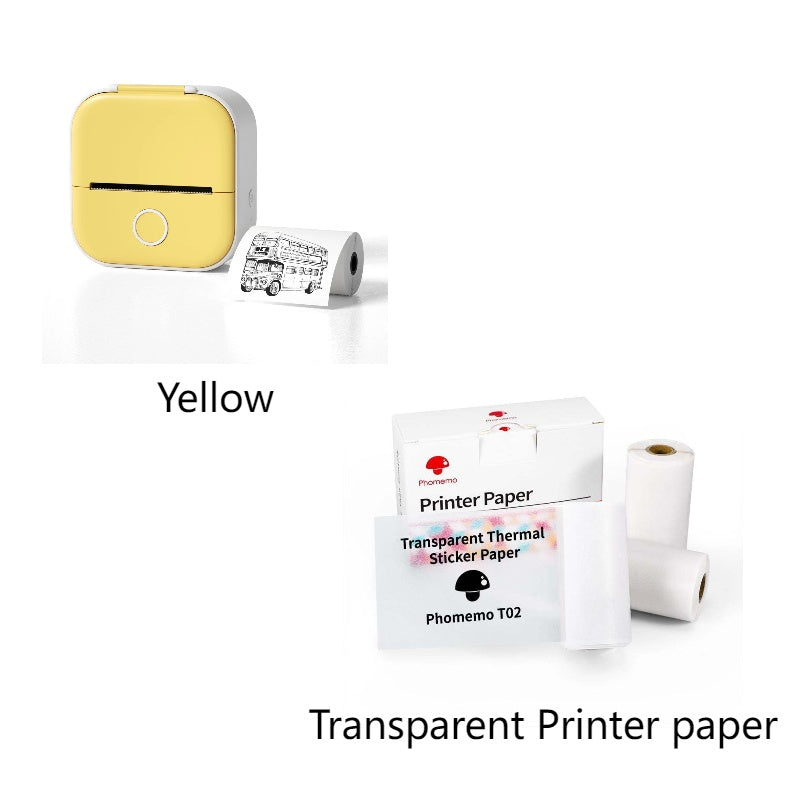 Smart Portable Thermal Label Printer - Wireless Bluetooth Mini Printer for Home Office & Study