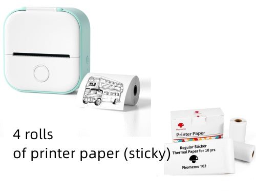 Smart Portable Thermal Label Printer - Wireless Bluetooth Mini Printer for Home Office & Study