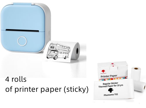 Smart Portable Thermal Label Printer - Wireless Bluetooth Mini Printer for Home Office & Study
