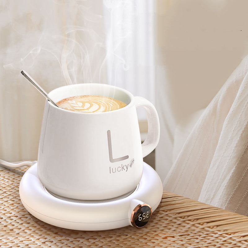 Coffee Mug Warmer Warm Coaster Smart Heating Cup Thermal Insulation Constant Temperature Coaster Heating Pad Desktop - Aiorax Store