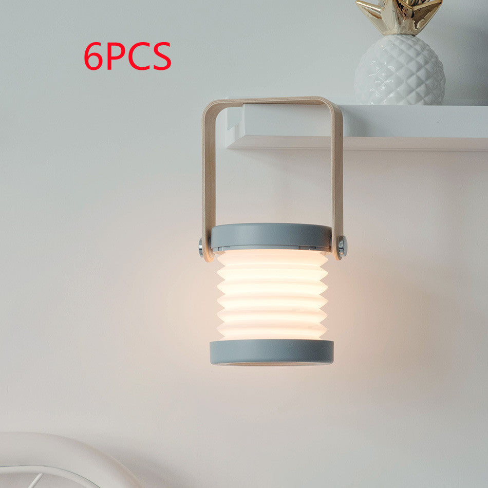 Foldable Touch Dimmable Reading LED Night Light Portable Lantern Lamp USB Rechargeable For Home Decor - Aiorax Store