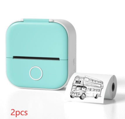 Smart Portable Thermal Label Printer - Wireless Bluetooth Mini Printer for Home Office & Study