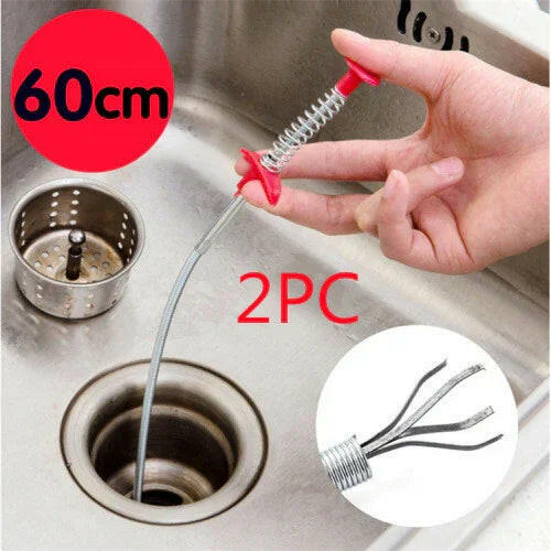 60CM Sewer Dredger Spring Pipe Dredging Tool Household Hair Cleaner Drain Clog Remover Cleaning Tools Household For Kitchen Sink Kitchen Gadgets - Aiorax Store