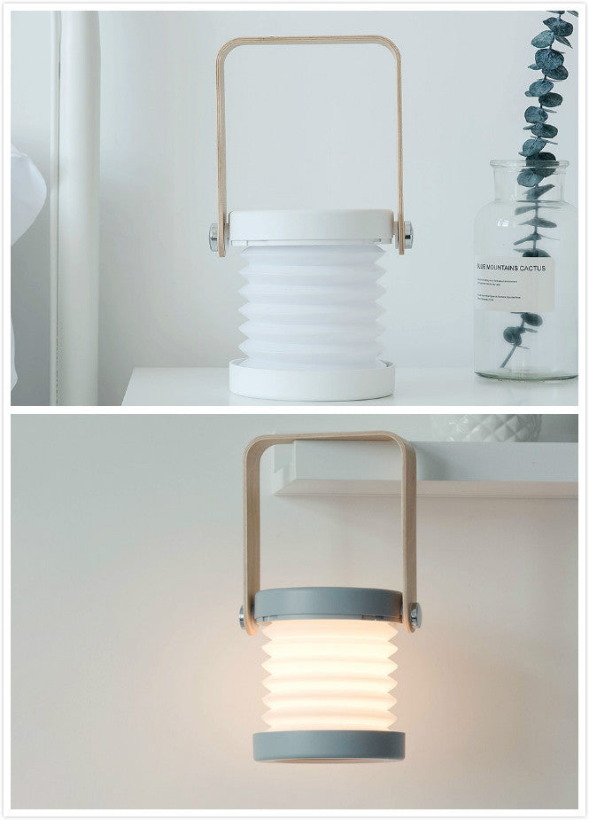 Foldable Touch Dimmable Reading LED Night Light Portable Lantern Lamp USB Rechargeable For Home Decor - Aiorax Store
