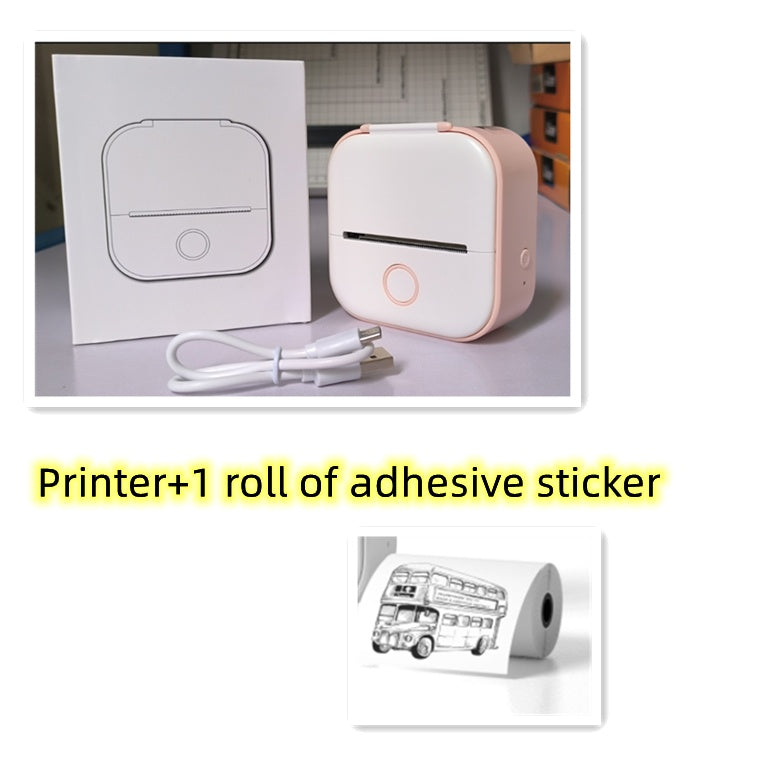 Smart Portable Thermal Label Printer - Wireless Bluetooth Mini Printer for Home Office & Study