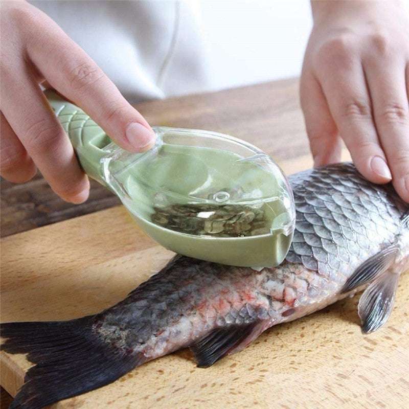 Fish Skin Brush Scraping Fish Scale Brush Grater Quick Disassembly Fish Knife Cleaning Peeling Skin Scraper Scraper Fish Scaler Kitchen Tools - Aiorax Store