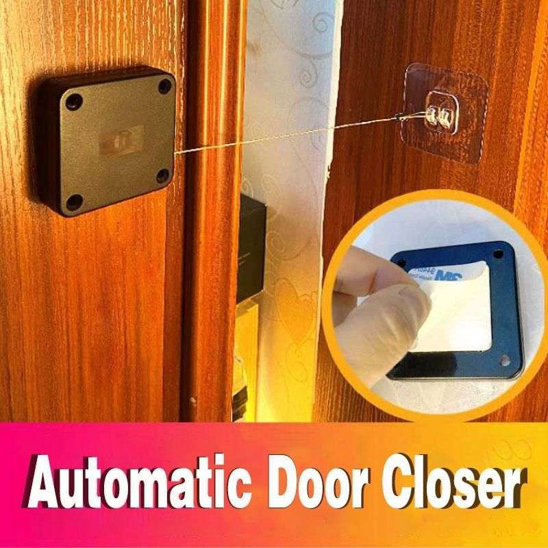 Automatic Door Closer Punch-Free Soft Close Door Closers For Sliding Door Glass Door 500g-1000g Tension Closing Device - Aiorax Store