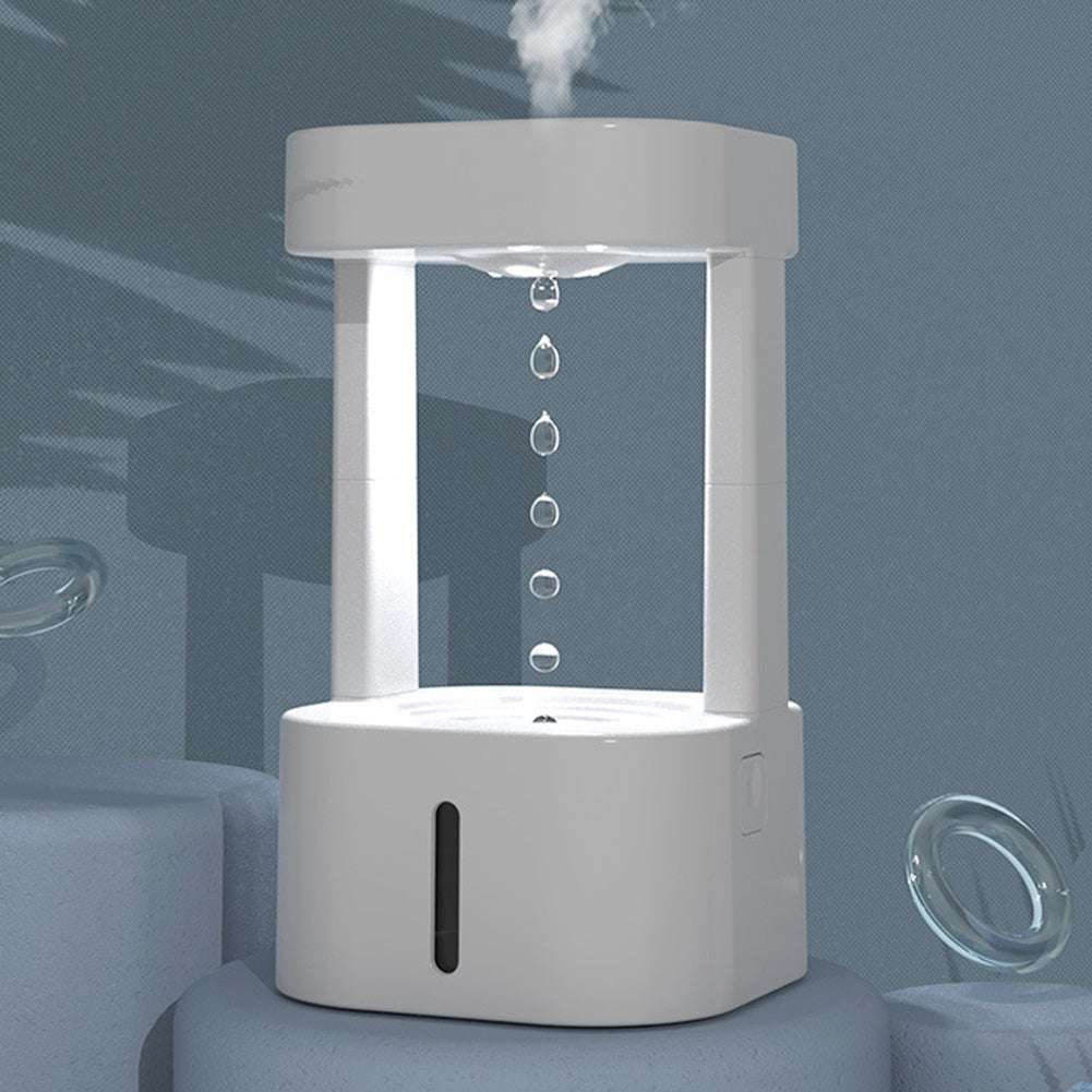 Creative Anti-gravity Water Drop Humidifier Air Conditioning Mist Spray Household Quiet Bedroom Office With 580ML Water Tank - Aiorax Store
