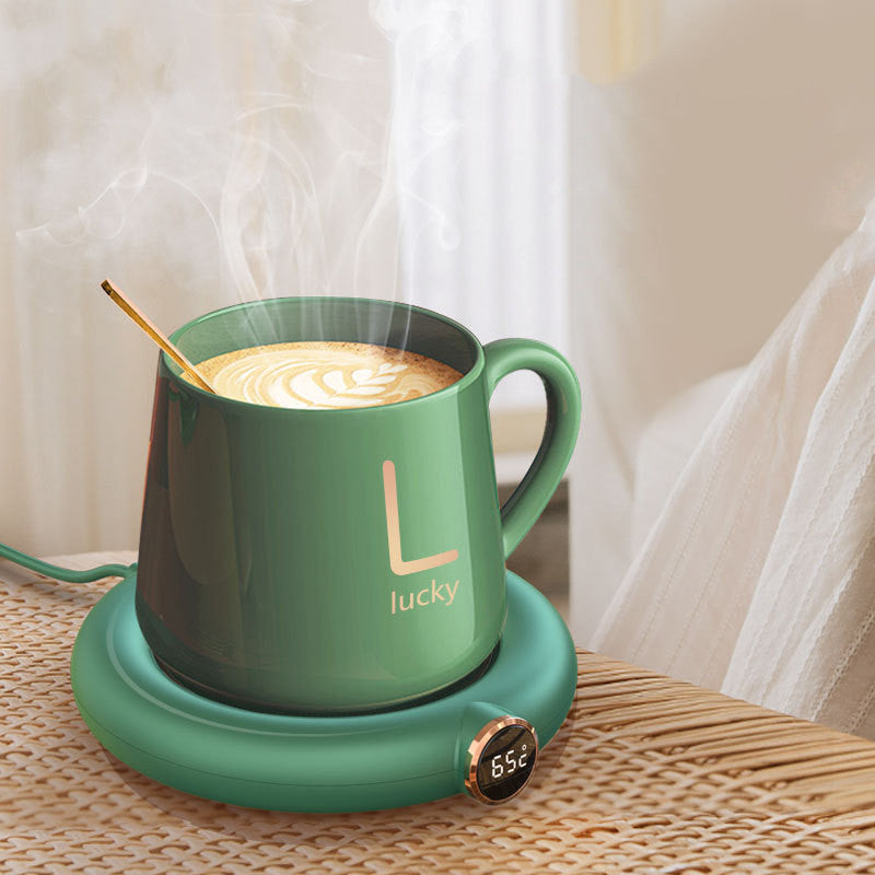 Coffee Mug Warmer Warm Coaster Smart Heating Cup Thermal Insulation Constant Temperature Coaster Heating Pad Desktop - Aiorax Store