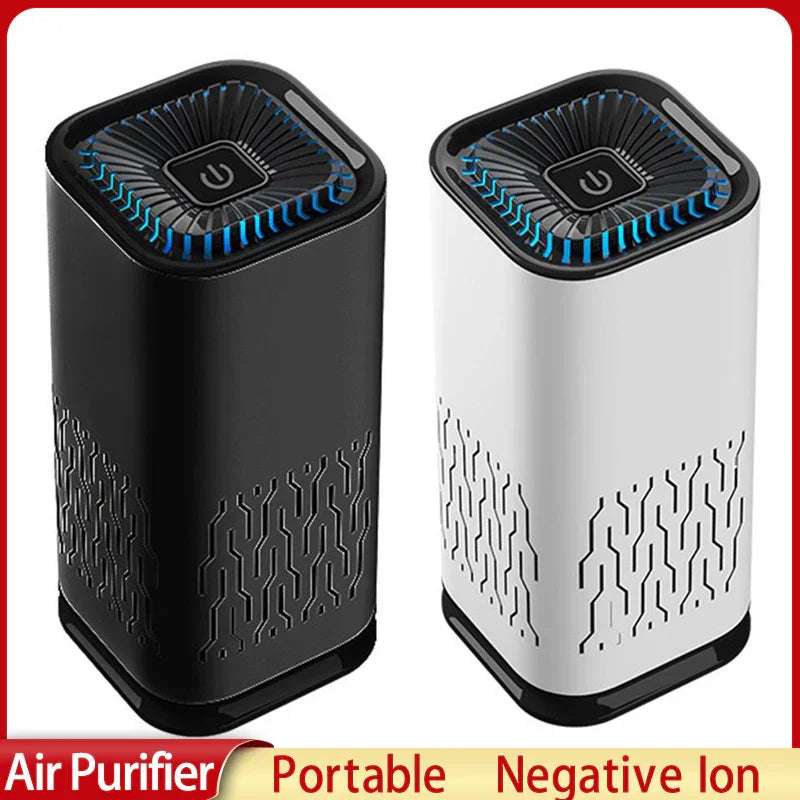 Car Air Purifier Portable Negative Ion Generator Remove Formaldehyde Dust Smoke Air Freshen Washer For Home Car - Aiorax Store