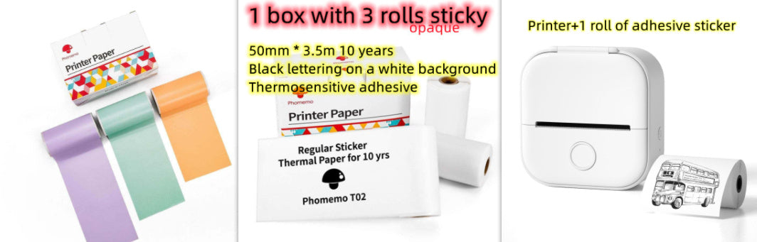 Smart Portable Thermal Label Printer - Wireless Bluetooth Mini Printer for Home Office & Study