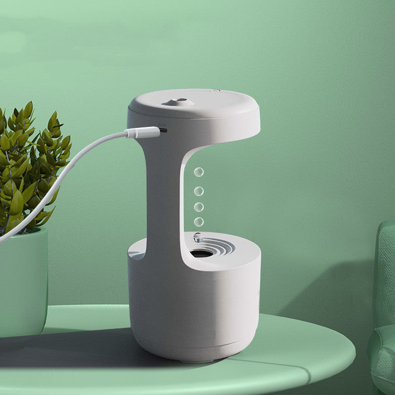 Bedroom Anti-Gravity Humidifier With Clock Water Drop Backflow Aroma Diffuser Large Capacity Office Bedroom Mute Heavy Fog Household Sprayer - Aiorax Store