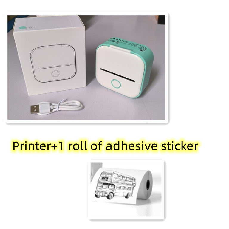 Smart Portable Thermal Label Printer - Wireless Bluetooth Mini Printer for Home Office & Study