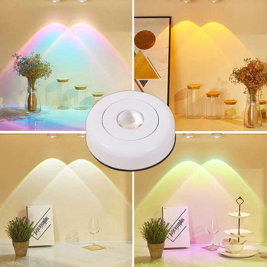 Led Lights Wireless Closet Kitchen Lights Under Furniture Battery Powered Sunset Nightlight Wall Lamp Bedroom Decoration Cabinet - Aiorax Store