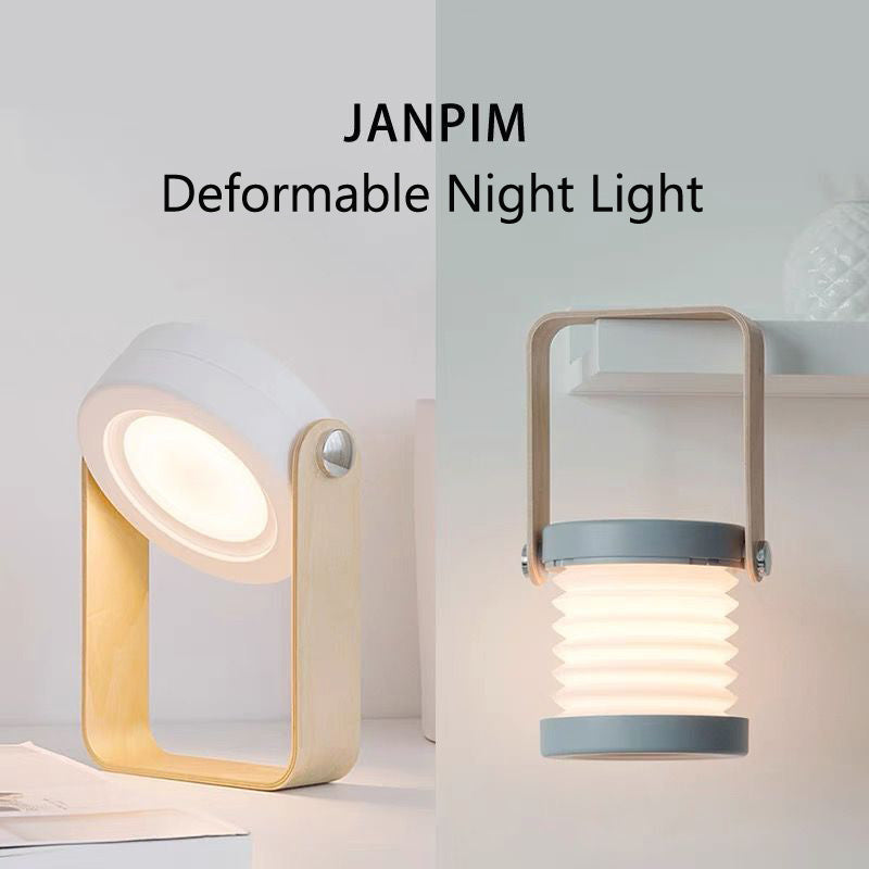 Foldable Touch Dimmable Reading LED Night Light Portable Lantern Lamp USB Rechargeable For Home Decor - Aiorax Store