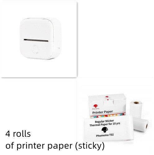 Smart Portable Thermal Label Printer - Wireless Bluetooth Mini Printer for Home Office & Study