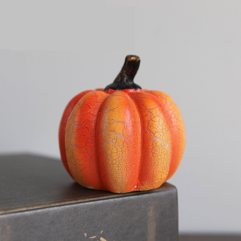 New Halloween Pumpkin Lantern Simulation Pumpkin LED Candle Lamp Resin Luminous Pumpkin - Aiorax Store