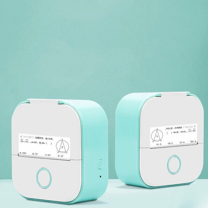 Smart Portable Thermal Label Printer - Wireless Bluetooth Mini Printer for Home Office & Study