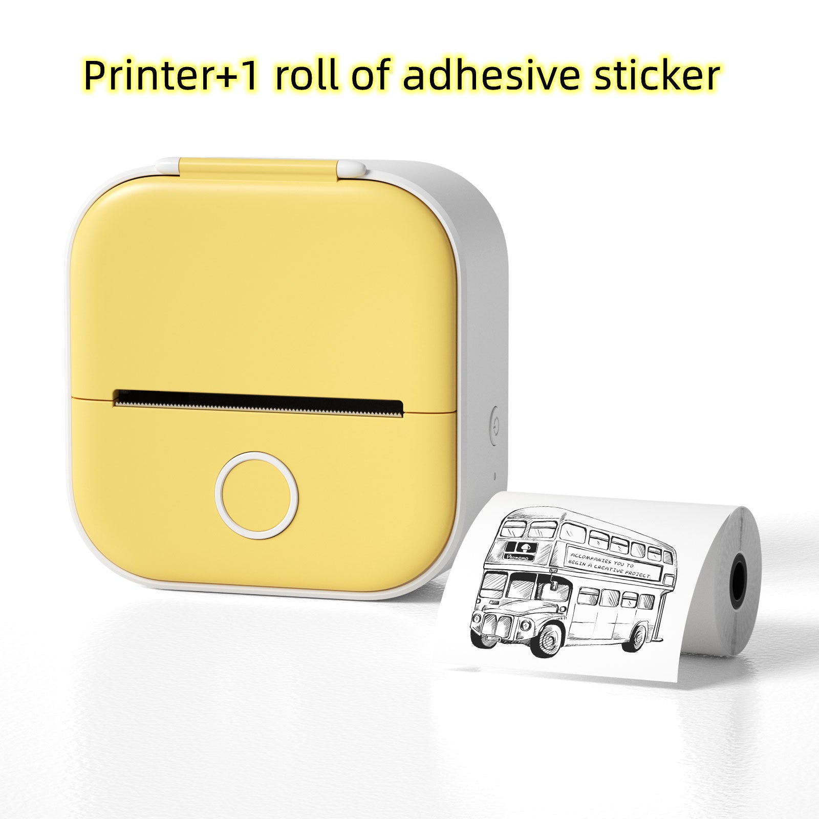 Smart Portable Thermal Label Printer - Wireless Bluetooth Mini Printer for Home Office & Study